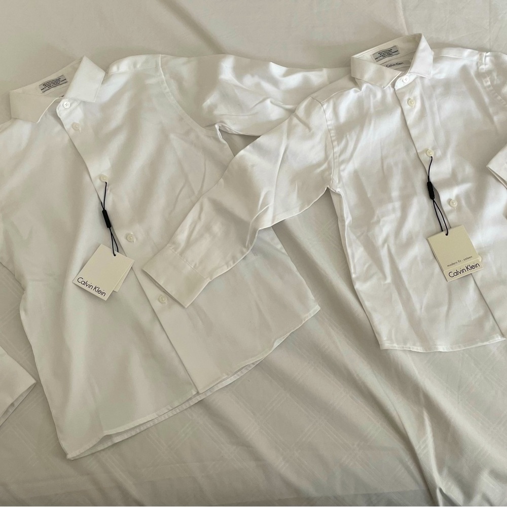 Boys Calvin Klein Button Down Dress Shirts